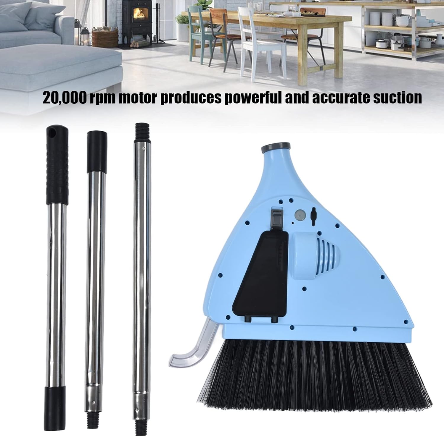 2 in 1 Cordless Stick Vacuum, Rechargeable Portable Vacuum Cleaner U816
