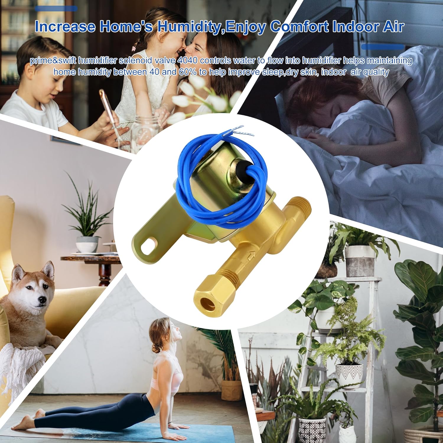 Aprilaire Humidifier Solenoid Valve 4040 24V Brass N622666