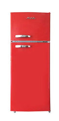 RCA RFR786 2 Door Apartment Size Refrigerator with Freezer, 7.5 cu. ft, Retro