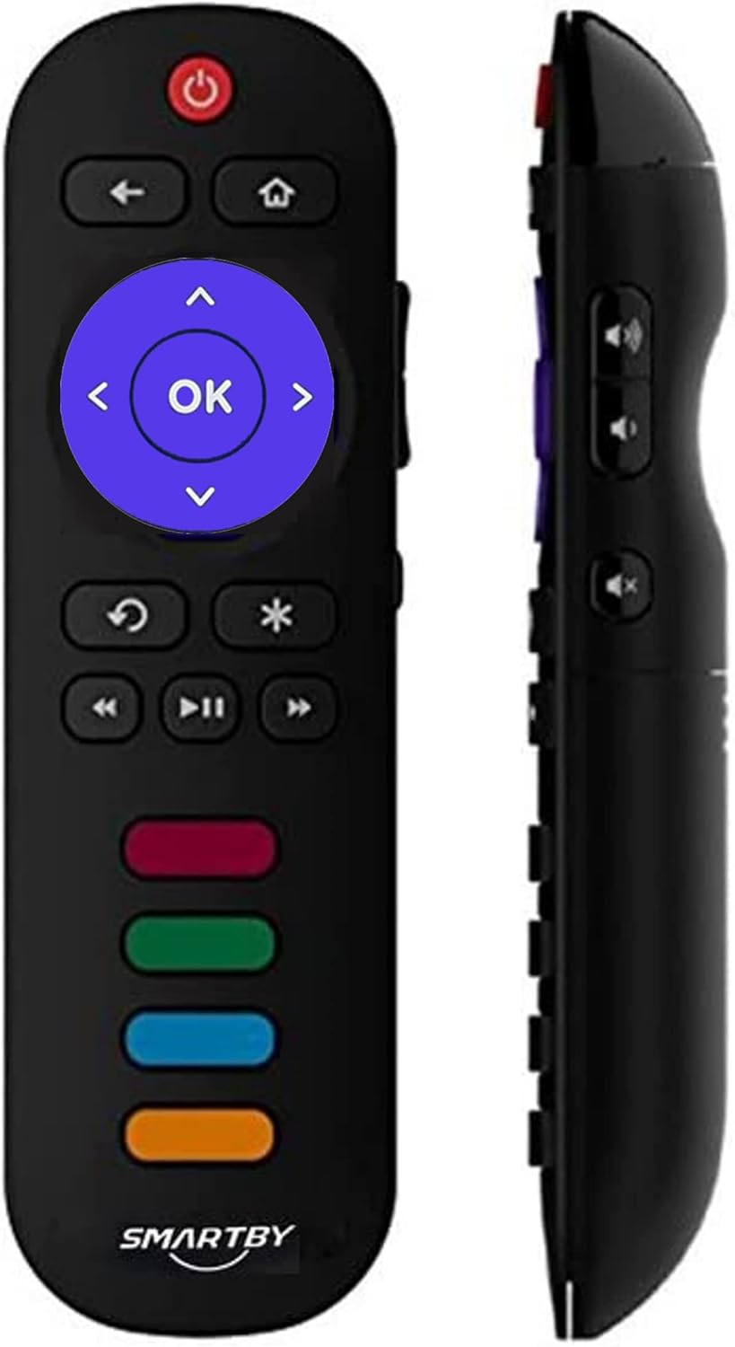 Remote Control Compatible with All TCL Roku Smart TV - No Setup Needed
