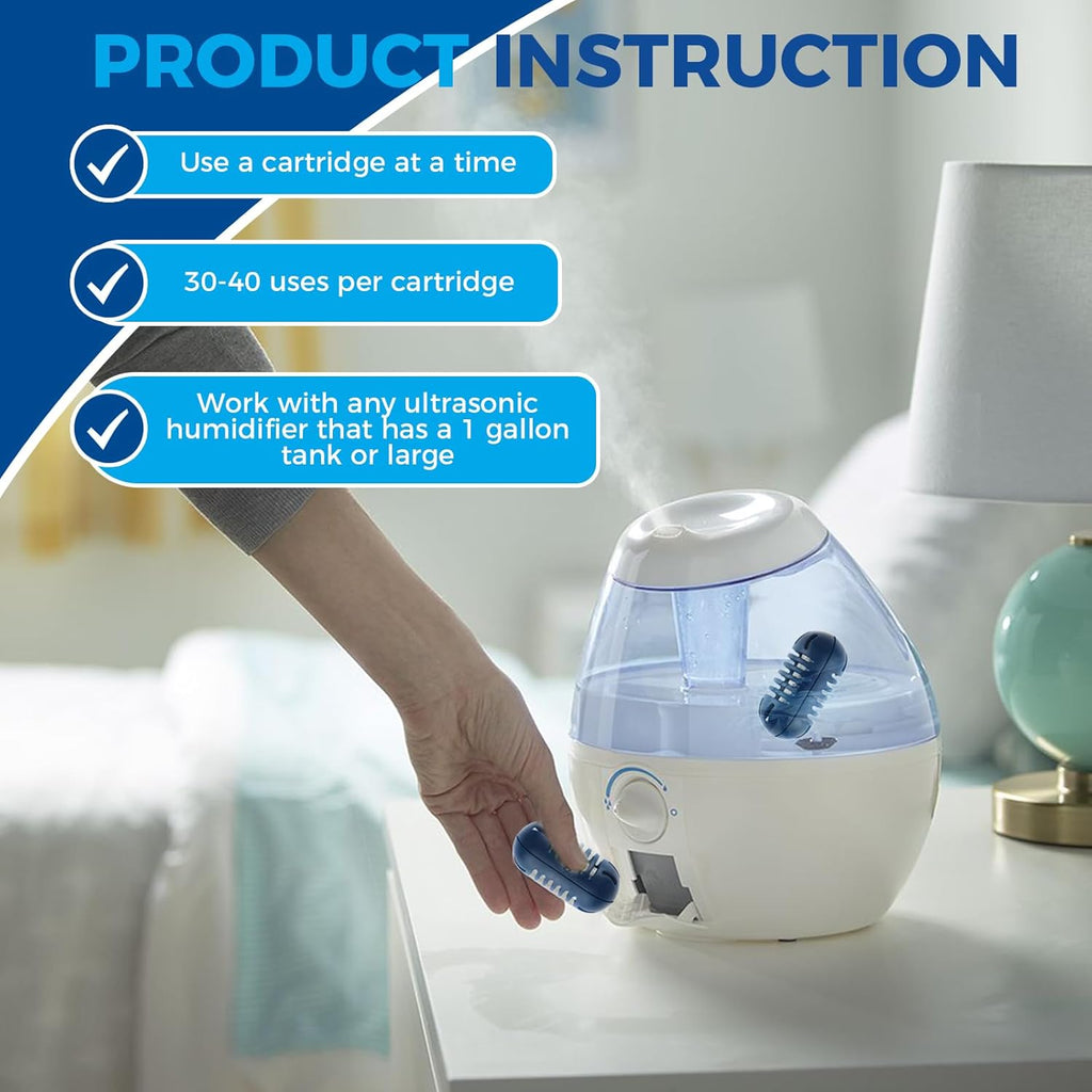 20 Pack Demineralization Cartridge for HoMedics Ultrasonic Humidifier U697117
