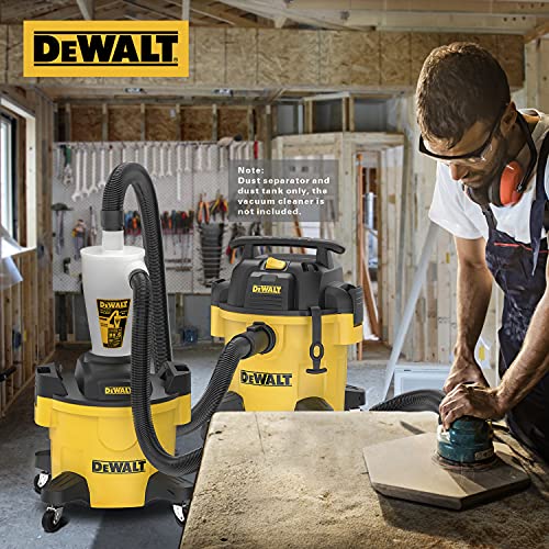 DEWALT Dust Separator with 6 Gallon Poly Tank, Cyclone Dust Collector, DXVCS002 S947189