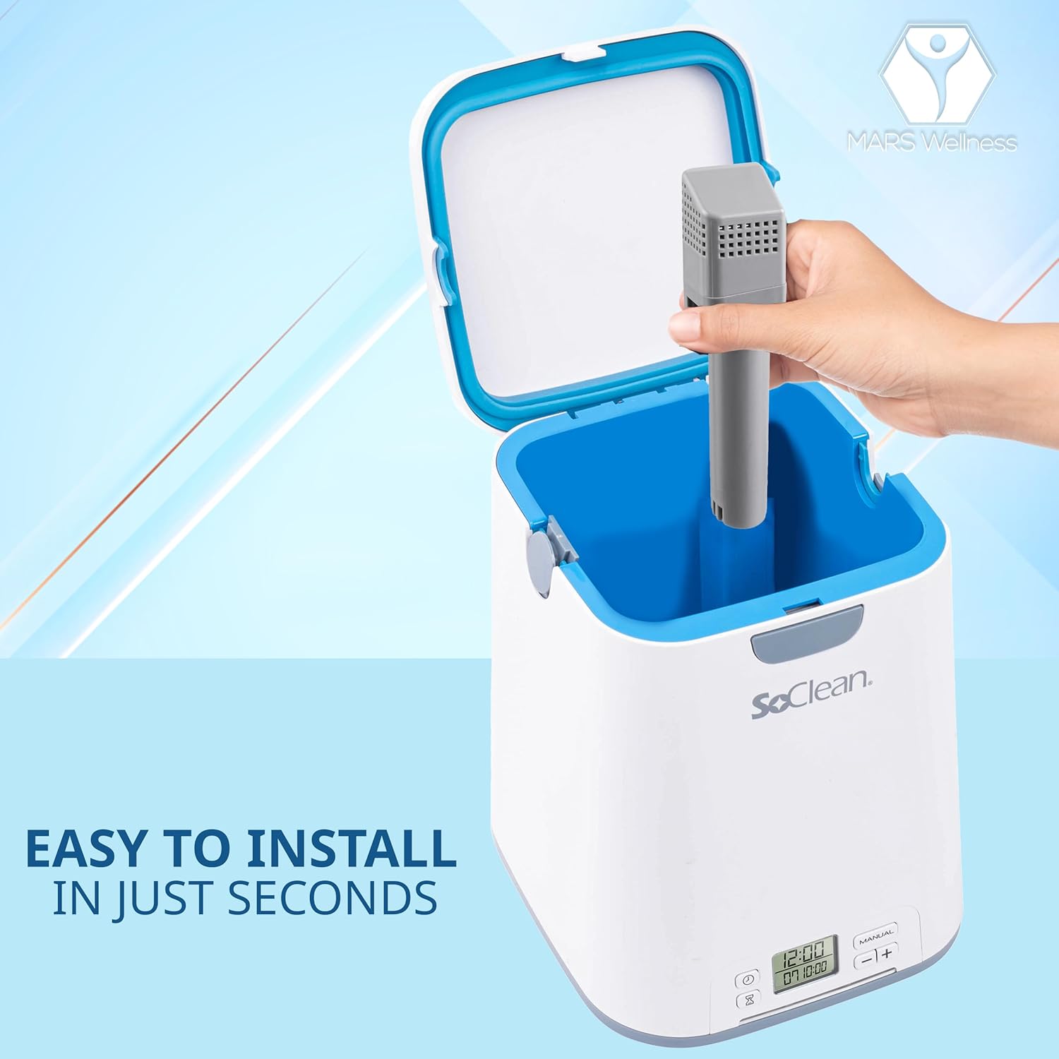 Mars Wellness Filter Kit Compatible with SoClean 2 CPAP - 2 Carbon Filters, 2 Check Valves Q3029