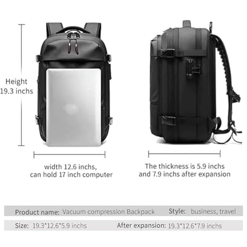 Vacpack Anti Theft Travel Backpack Water Resistant C218091