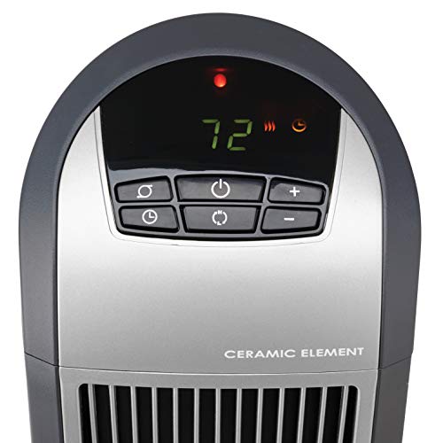 Lasko 5160 Ceramic Tower Heater with Remote Control, Black Q9524