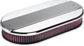 Billet Specialties 15650 Oval Ribbed Dual Quad Billet Air Cleaner