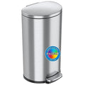 iTouchless SlimGiant 4.2 Gallon Slim Garbage Bin with Handles, 16 Liter Plastic Small Trash Can Hanging Wastebasket, Magazine/File Folder Storage Container for Home, Office, Bathroom, Kitchen