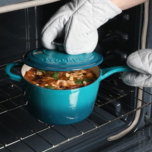 Crock Pot Artisan Enameled Cast Iron Round Skillet O307