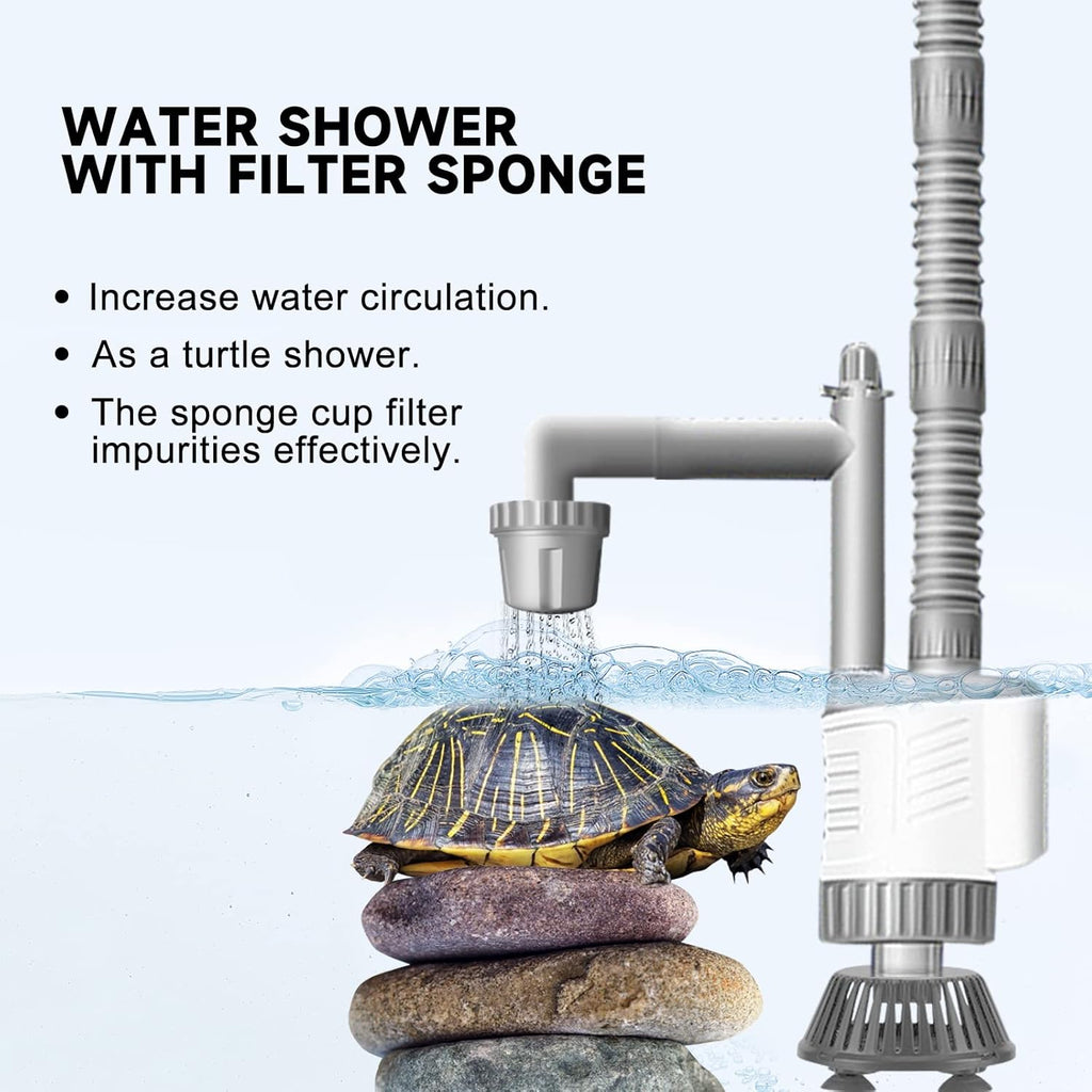Aquarium Vacuum Gravel Cleaner Siphon Kit, 6 in 1 Fish Tank Cleaning Tool A4443