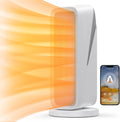 Electric Space Heater, 1500W Smart Space Heater with Overheat Protection, WiFi & Bluetooth App Control, 80°Oscillation Ceramic Heater with 3 Modes, 8H Timer, 24H Auto-Off, 2S Fast Heat