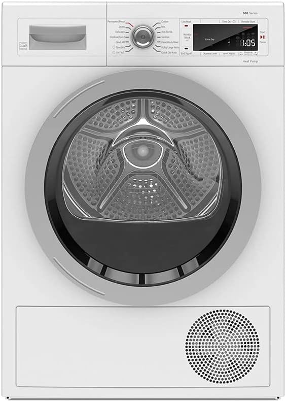 WTW87NH1UC 24" 500 Series Smart Compact Heat Pump Dryer in White M9893