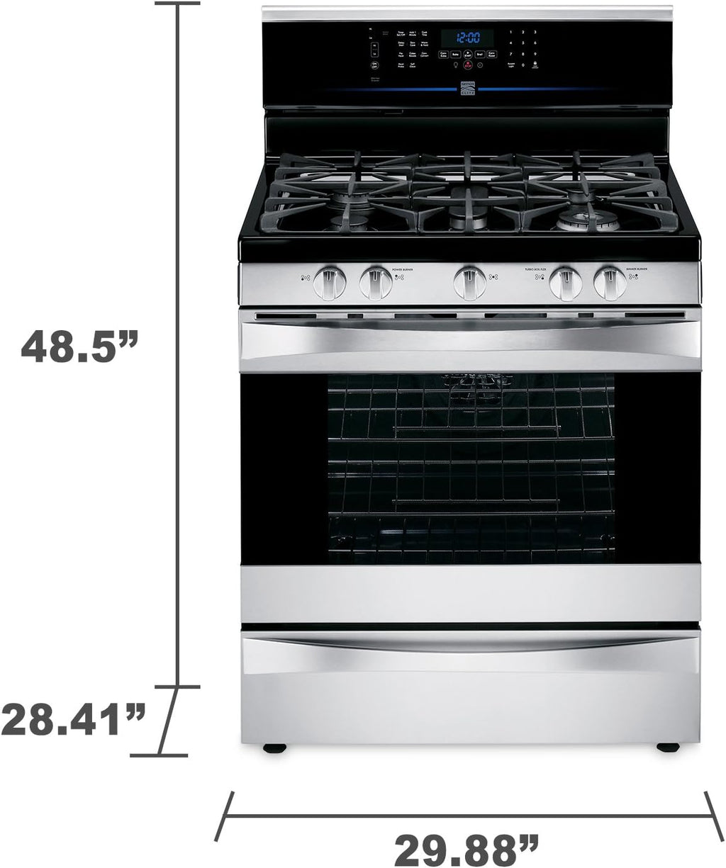 Kenmore Elite 75353 5.5 cu. ft. Dual Fuel Range, Stainless Steel J94633