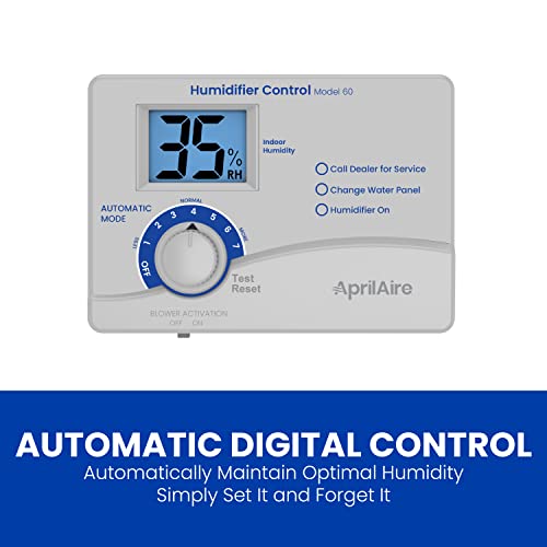 AprilAire 400 Whole-House Humidifier, Automatic Water Saver, White T441829