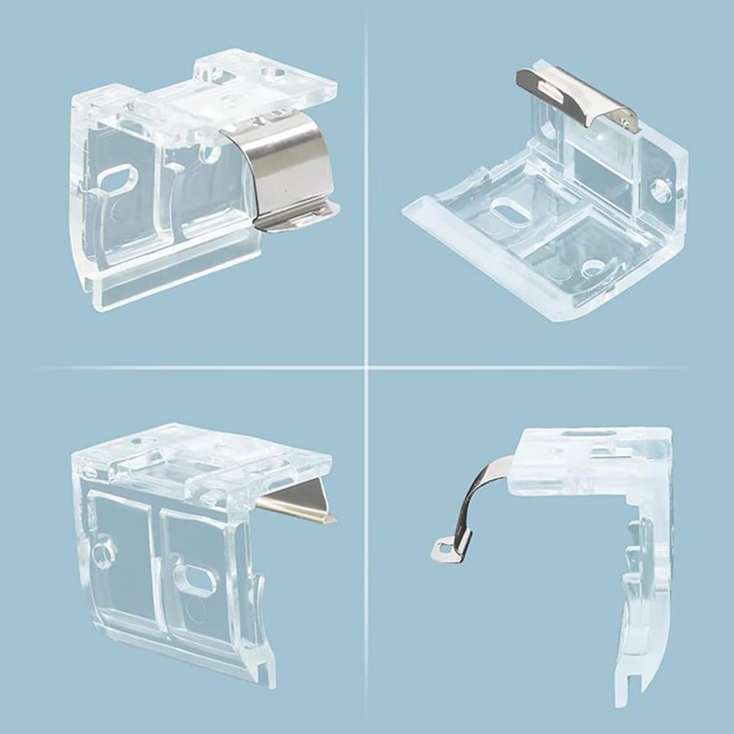 4pcs Cordless Shade Mounting Bracket with Metal Clip for 1" PVC Honeycomb Shades O633