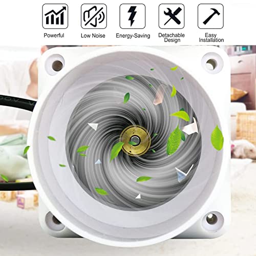 SAKAUE 2 Inch 50mm Inline Duct Fan with DC Motor for Ventilation L70213