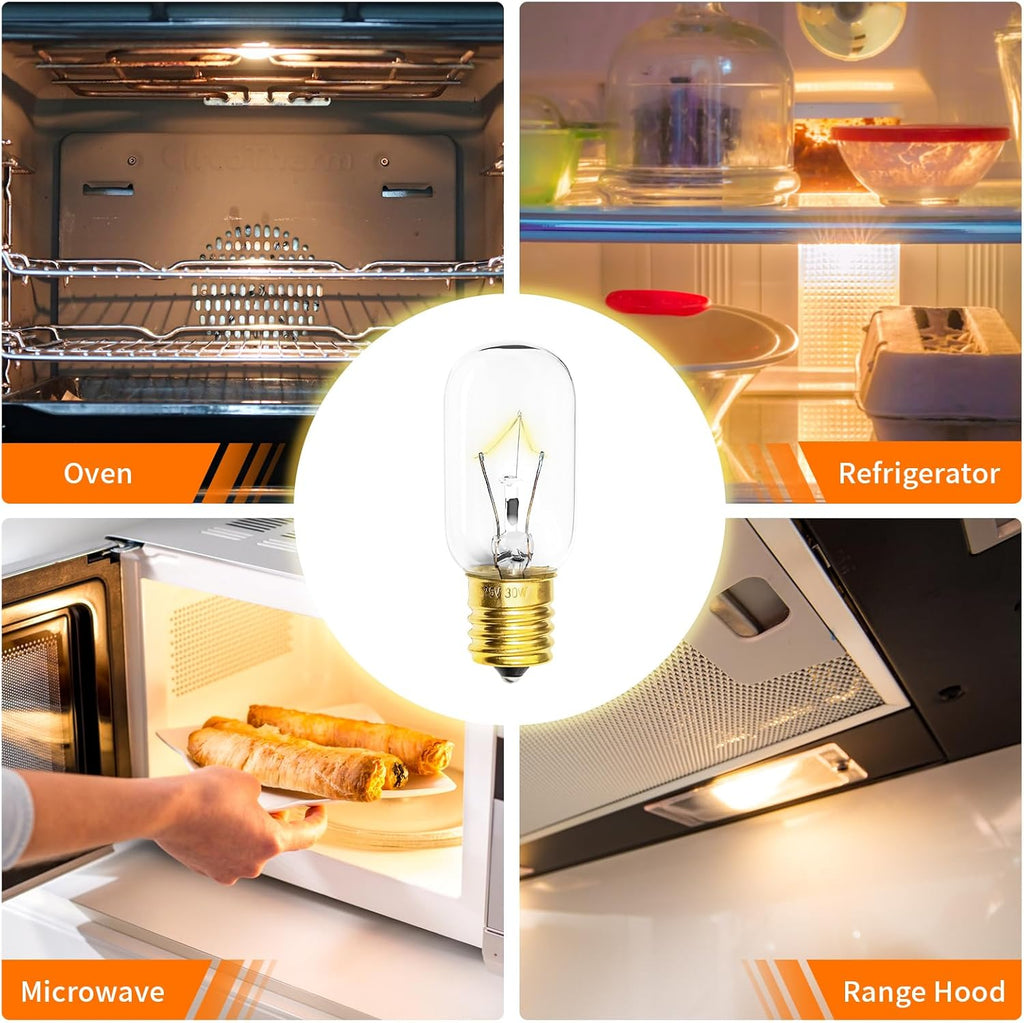 Belleone Light Bulb for LG Microwave Oven, Dimmable 125V 30W E17 Base I858095