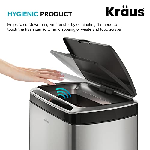 Kraus GarbagePro 13 Gallon Motion Sensor Trash Can G6417