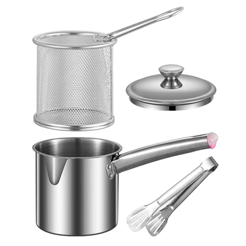 Deep Fryer Pot with Cover and Net Basket U624