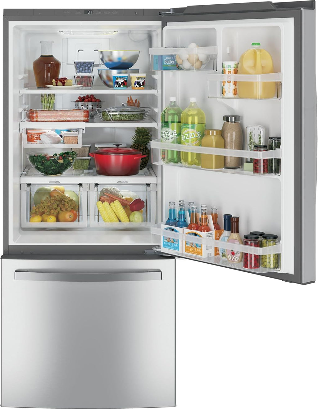 GE® ENERGY STAR® 21.0 Cu. Ft. Bottom-Freezer Refrigerator B69903