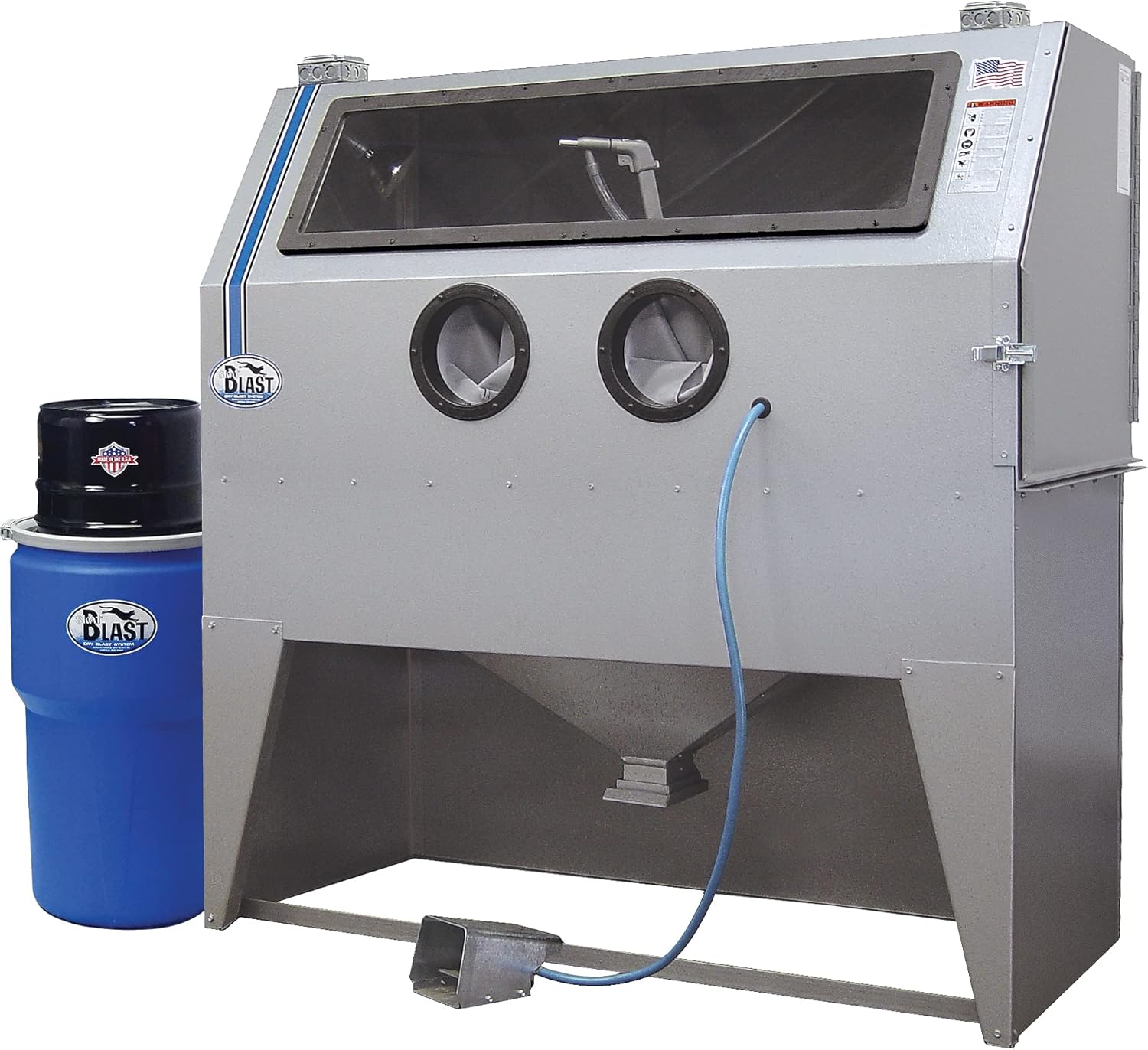 TP Tools® USA 2858 Skat Blast Sandblast Sandblasting Cabinet with HEPA Vacuum, 58"W x 28"D x 28"H Work Area, Made in USA