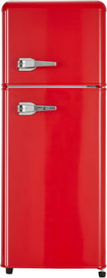 Dual Zone Compact Retro Refrigerator with Adjustable Shelves,4.5 cu. ft.Dual Zone Refrigerator,3.3 Refrigerator+1.2 cu. ft.4 Star Freezer,7 Temperature Settings and LED Lighting,45 dB