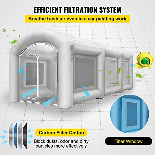 Happybuy Inflatable Paint Booth with Filter System Portable A133