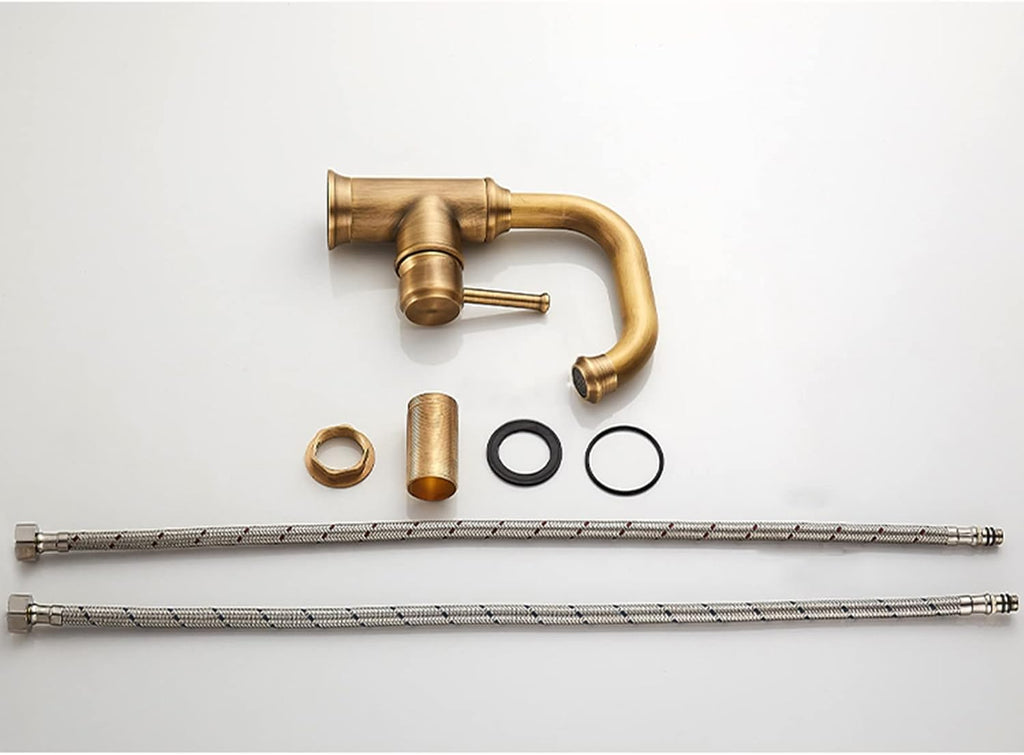 Retro Kitchen Mixer Tap Brass 360° Rotatable for Basin S4919