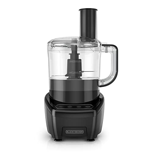 BLACK+DECKER 8-Cup Food Processor, Dishwasher Safe, Black H2519