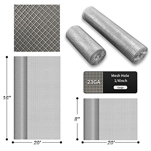 53Gauge Hardware Cloth 1/2 inch Galvanized Welded Wire Mesh Roll G335675
