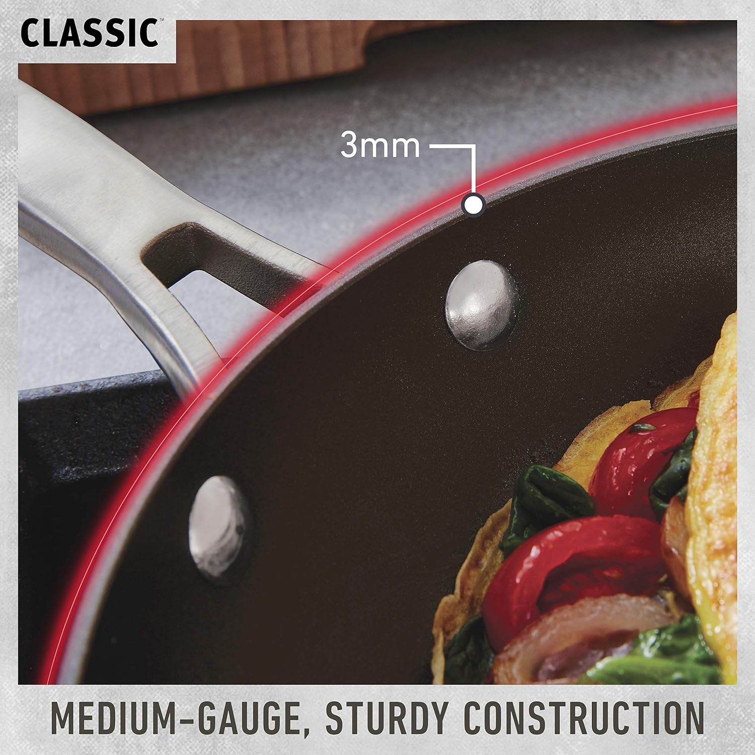 Calphalon Classic Nonstick Dutch Oven with Cover, 7 qt, Grey Y4465