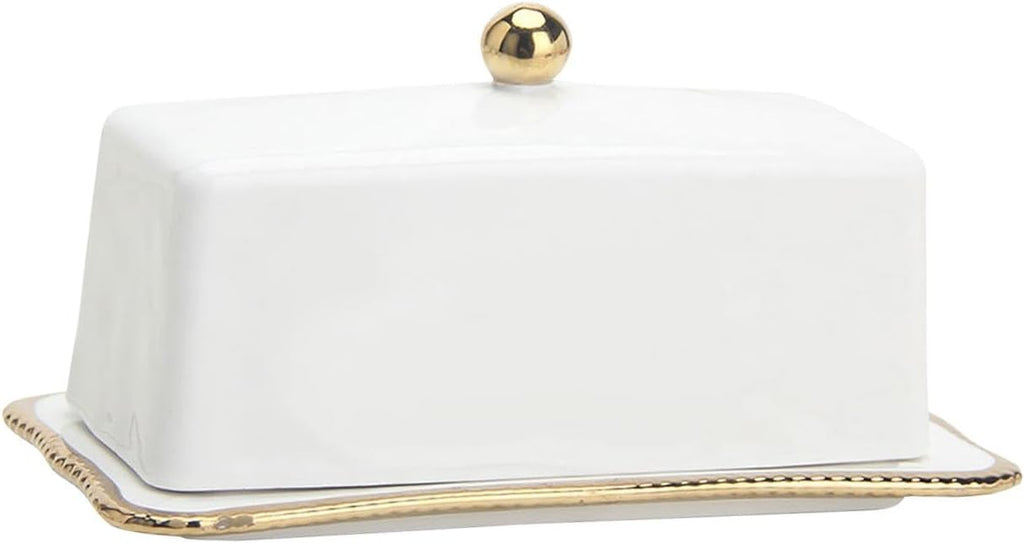 Ceramic Butter Dish with Lid for Cheese, Cake Shop & Home U654759