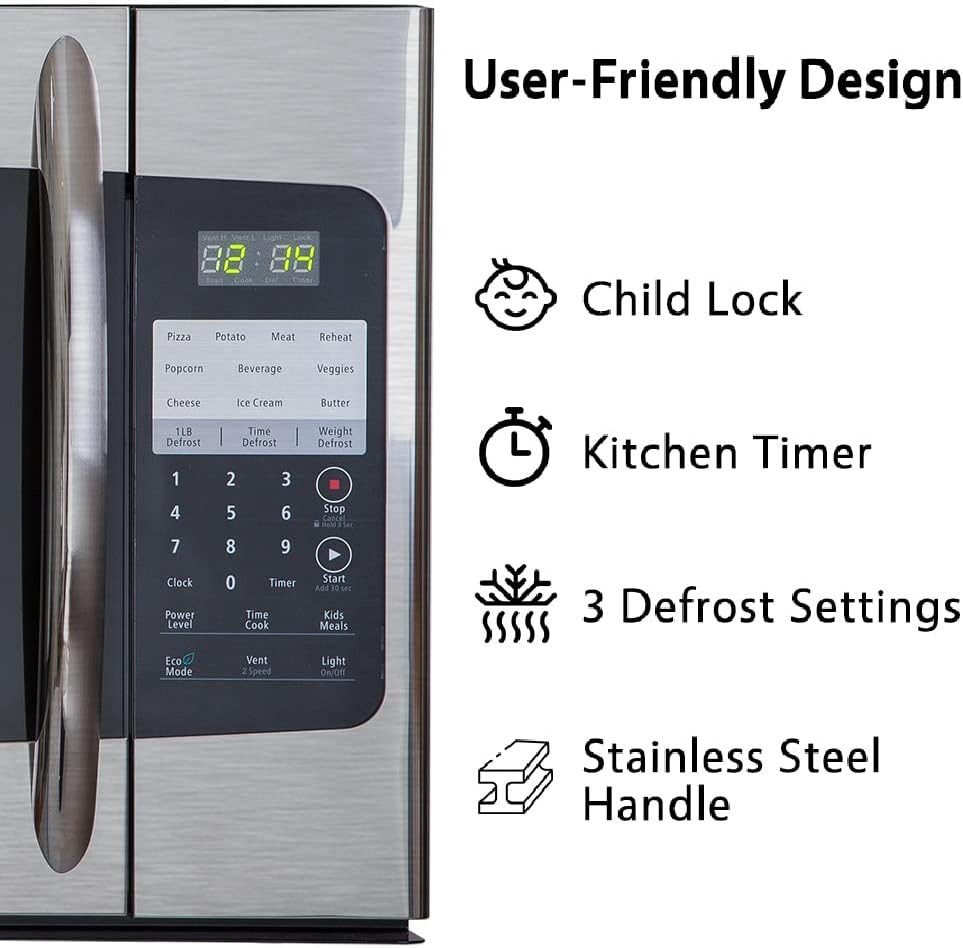 Over the Range Microwave 30 Inch with Vent, Sensor Cook, Stainless Steel X86743