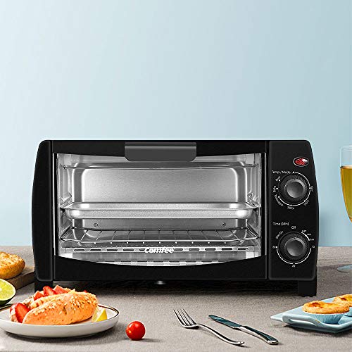 COMFEE' Mini Toaster Oven with Timer for Bake, Broil, Toast Z7045