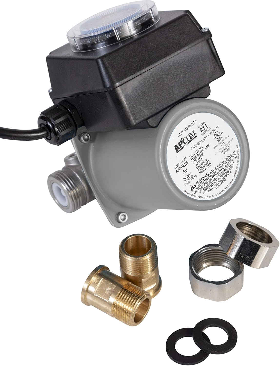 APCOM RT1 Hot Water Recirculating Pump System With Built-In Timer - Dedicated Return Line