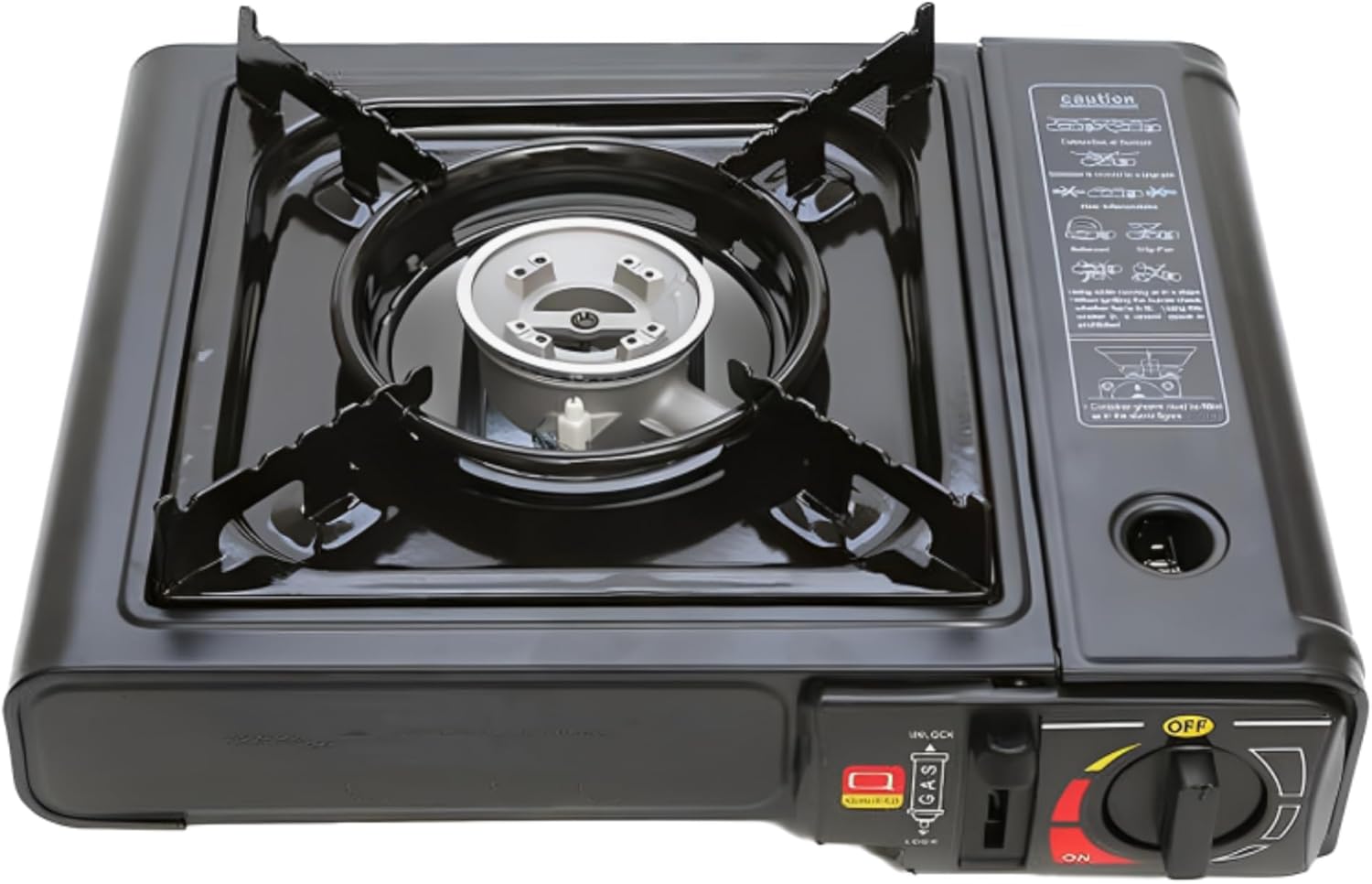 Camping Stove High-Performance 10,000 BTU Portable Stove with Dual Fuel, Both Butane and Propane - Adjustable Heat Butane Stove - Perfect for Outdoor Cooking, Camping, Picnic and Adventures