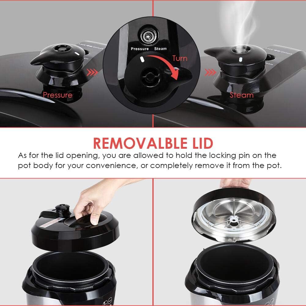 3 Quart 8-in-1 Programmable Electric Pressure Cooker U79872