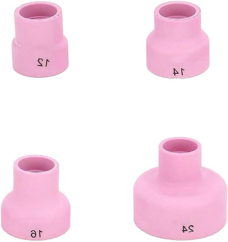 Pack Of 4 Welding Tools TIG Welding Machine Accessories For WP9 20 25 17 18 26 Torch Welding Cups Ceramic Nozzles Stainless Steel Filter Welding Supplies Welding Nozzle