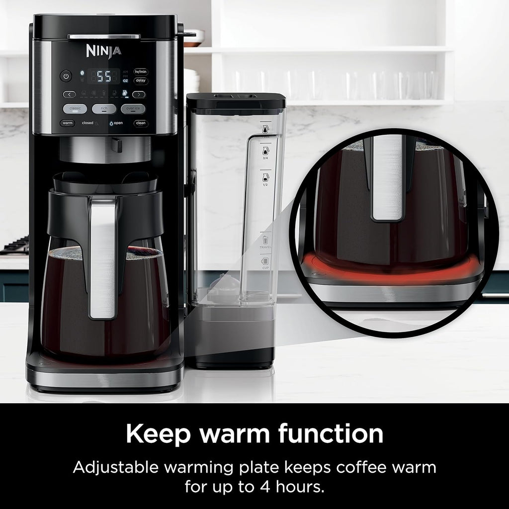 Ninja CFP101 DualBrew Hot & Iced Coffee Maker, Single-Serve & 12-Cup, Black D982908