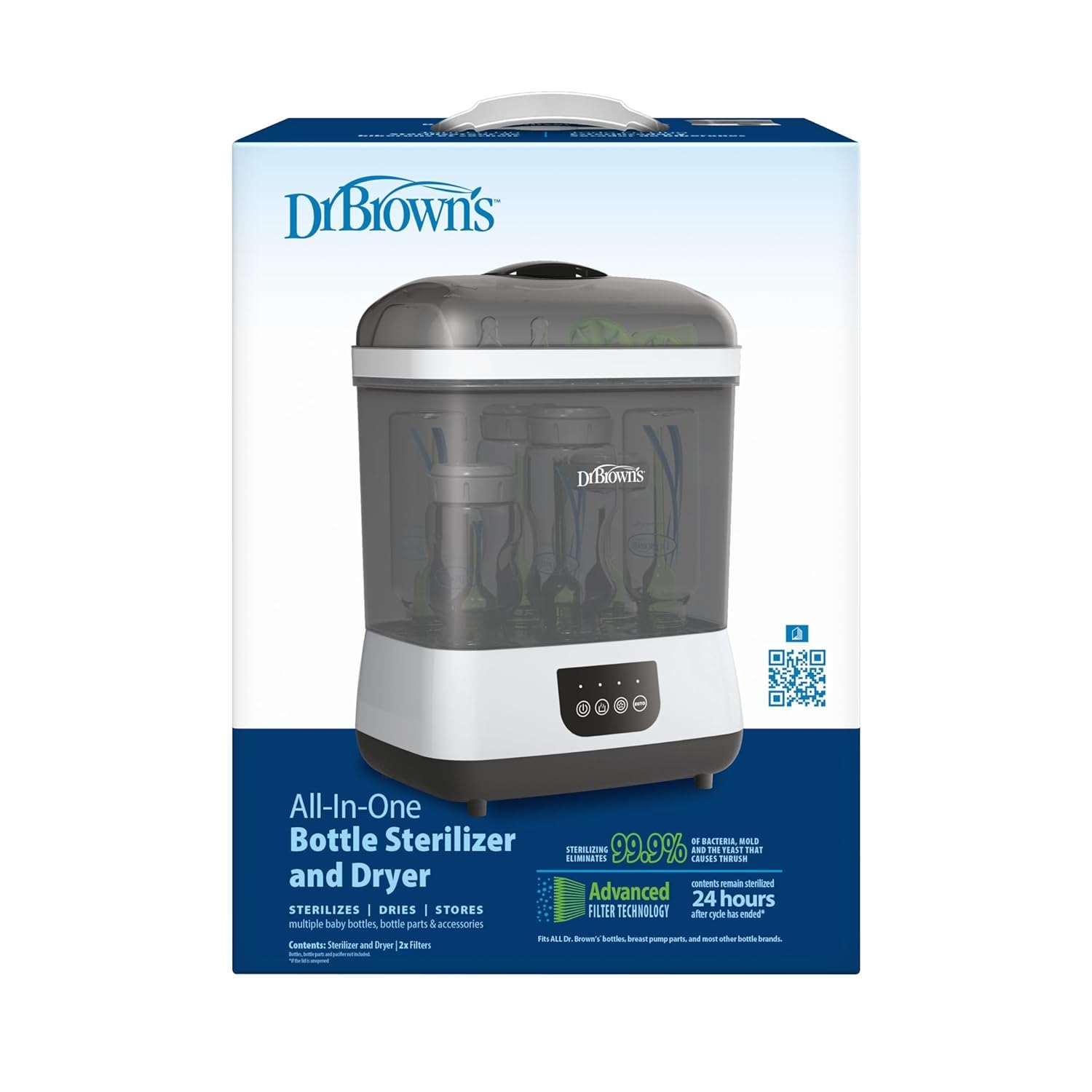 Dr. Brown's All-in-One Sterilizer and Dryer for Baby Bottles & Parts Y12428