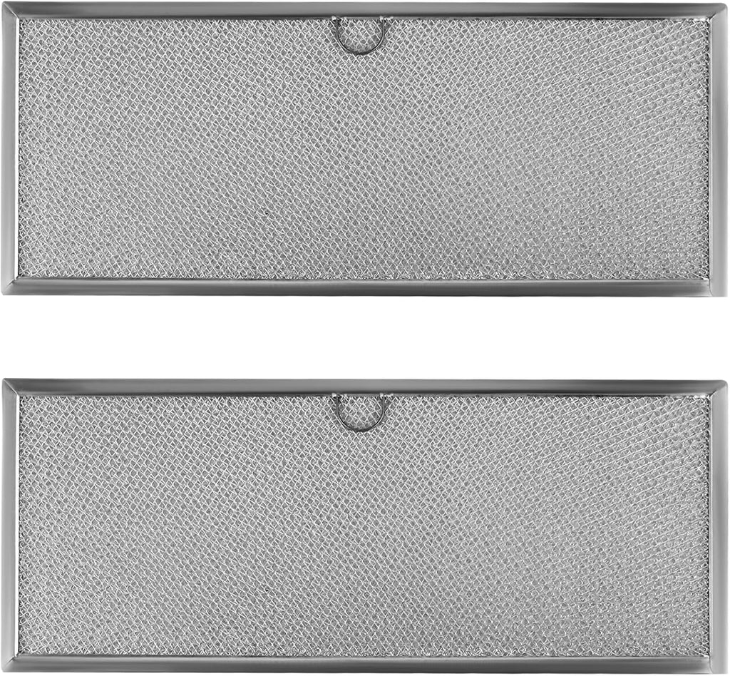 Downdraft Range Hood Grease Filter 71002111 fit for Jenn-air Downdraft Range 15-5/8” x 6-3/8“ Aluminum Mesh Grease Filter Replace WP71002111 580029 715290 Y715290 Range Stove Grease Filter 2-Pack