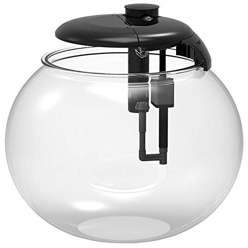 Penn-Plax AquaSphere 360 Large Bowl-Shaped Aquarium for Freshwater and Saltwater Setups – Fully Integrated Filtration System and LED Light Display - Durable Polycarbonate