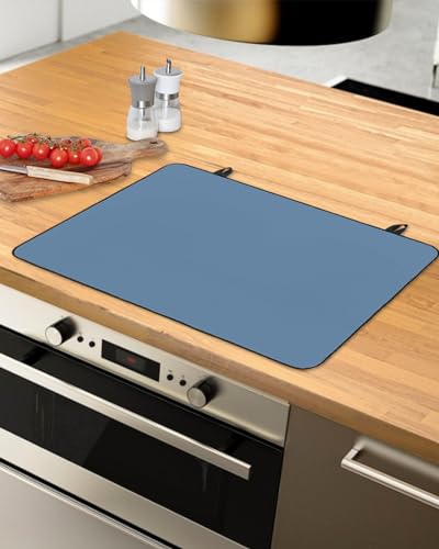 Stove Cover Stove Top Covers for Electric Stove Pure Black Solid Color