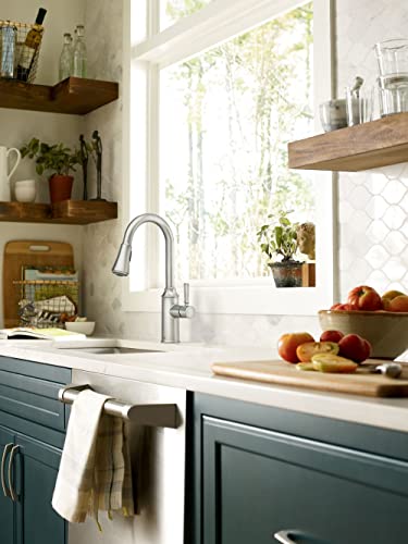 Moen Conneaut One-Handle Pulldown Kitchen Faucet, Spot Resist Stainless L469089