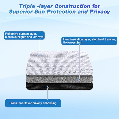 RV Door Window Insulation Kit Double Reflective Foil Thermal Insulation Y9838