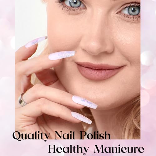 MIZHSE Holographic Nail Polish, Fast Dry C649