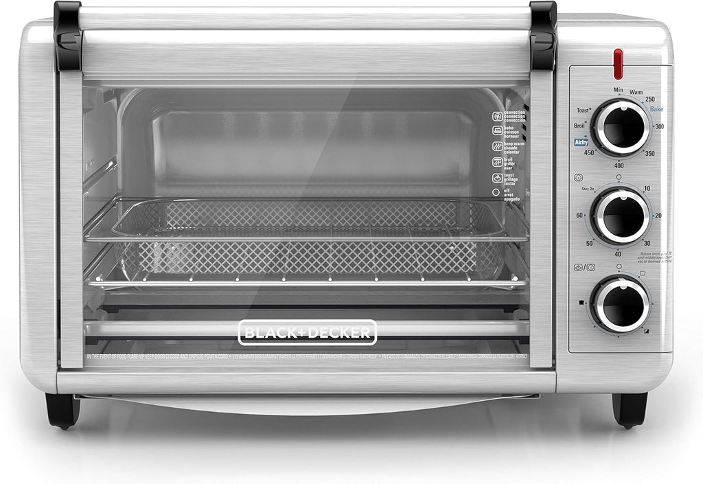 BLACK+DECKER 6-Slice Air Fry Toaster Oven, Stainless Steel Z50948