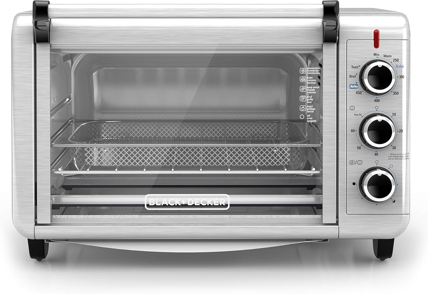 BLACK+DECKER 6-Slice Air Fry Toaster Oven, Stainless Steel Z50948