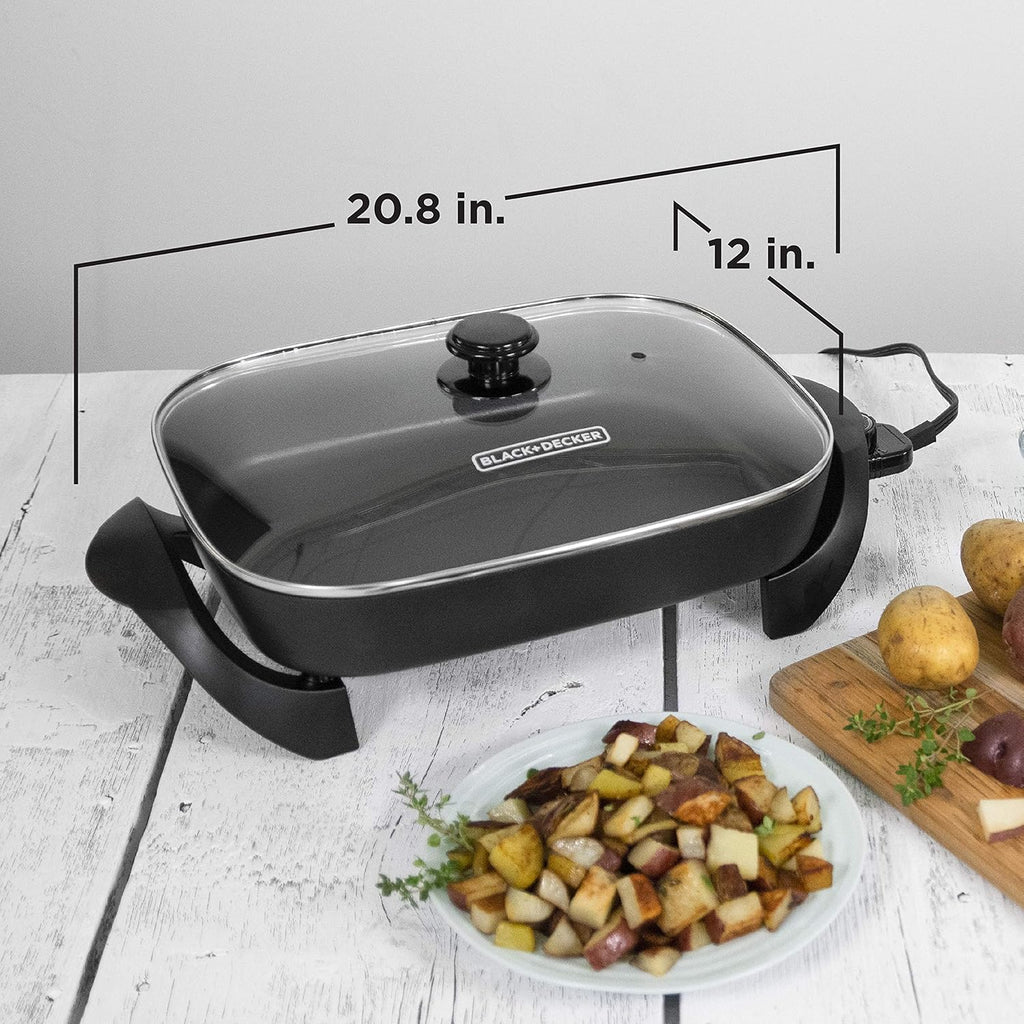 BLACK+DECKER Electric Skillet, Nonstick, 12"x15" U1585
