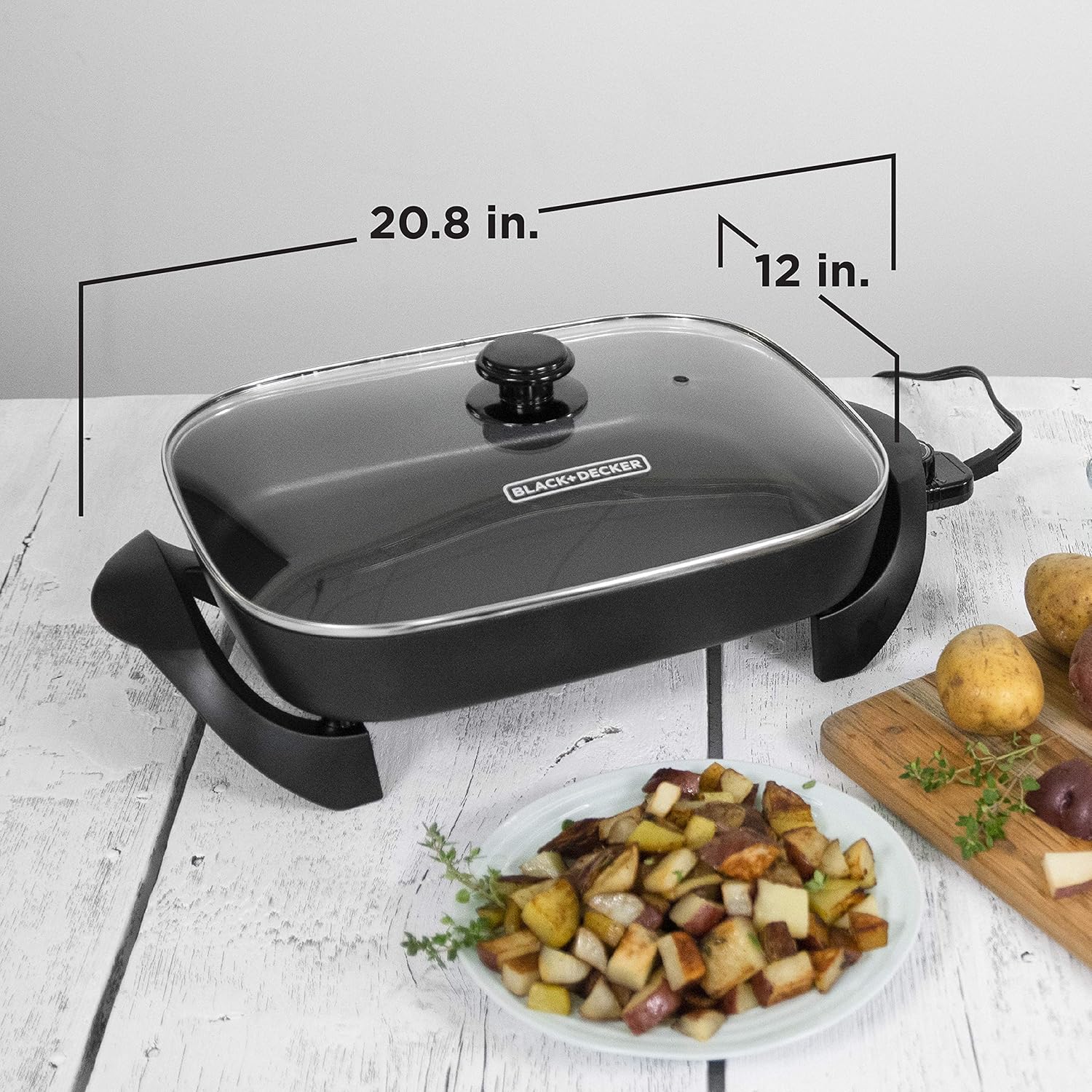 BLACK+DECKER Electric Skillet, Nonstick, 12"x15" U1585