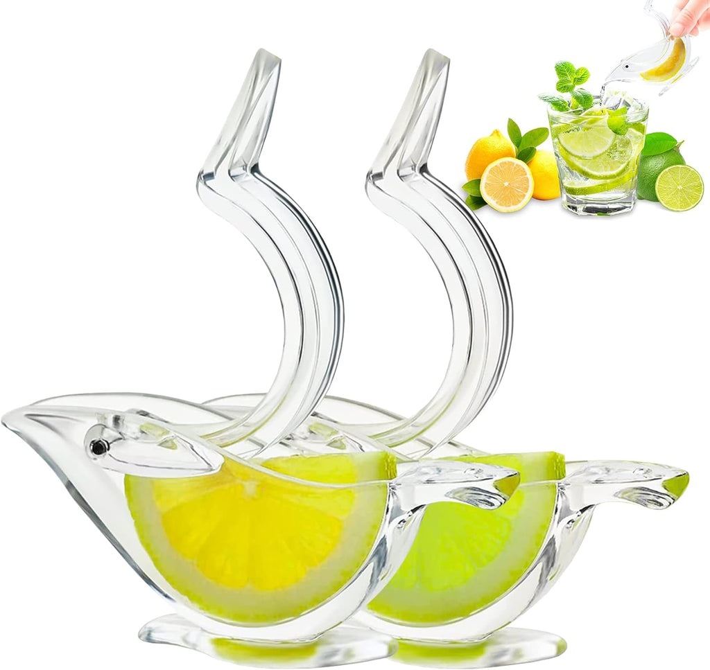 Lemon Squeezer Portable,Bird Lemon Squeezer Ergonomic,Citrus Juicer,Lemon Juicer Transparent,Lime Squeezer Easy to Clean,Hand Juicer For Squeezing Lemons, Oranges